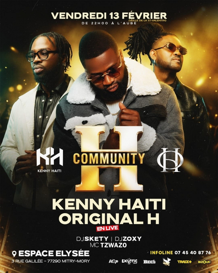 Une nuit exceptionnelle avec Kenny Haiti & Original H à l’Espace Élysée.