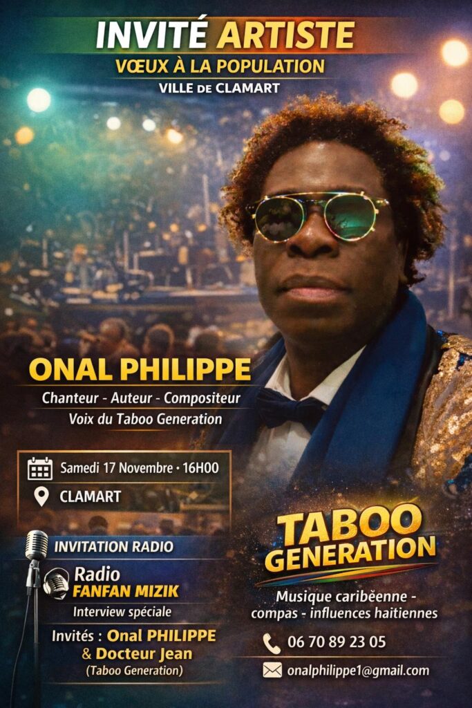 Onal Philippe (Taboo Generation) en concert à Clamart – 17 janvier 2026