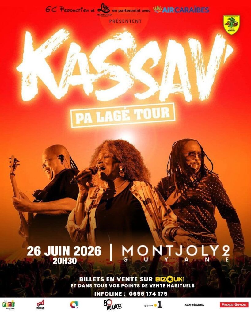 KASSAV’ PRÉSENTE « PA LAGÉ TOUR » : LA LÉGENDE DU ZOUK EN CONCERT EXCEPTIONNEL EN GUYANE