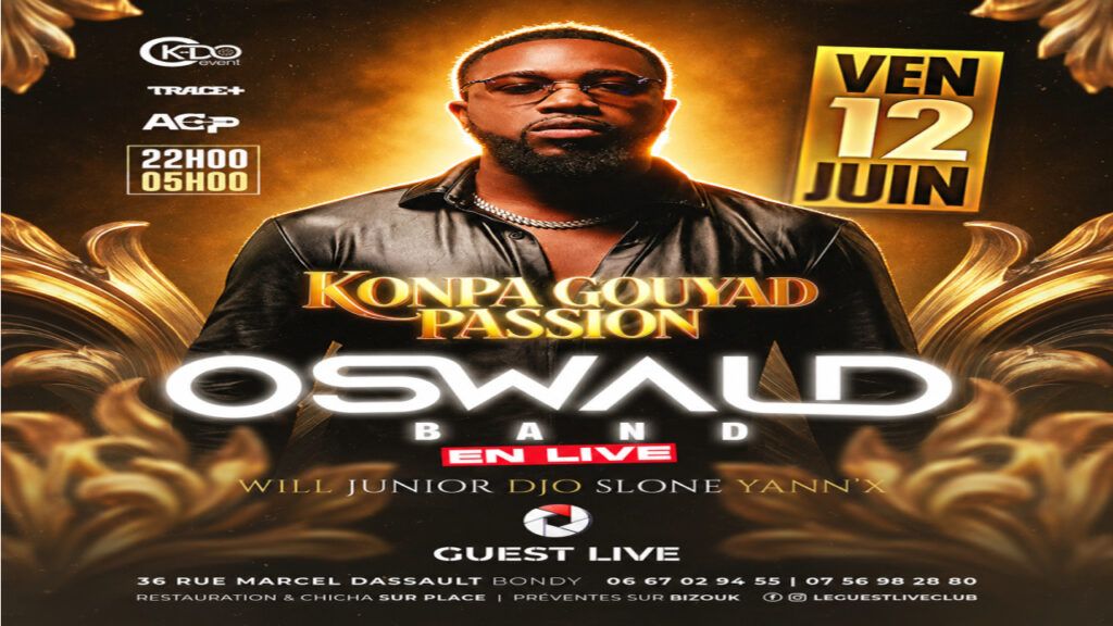 OSWALD BAND EN LIVE : UNE NUIT DE PASSION, DE KONPA ET DE GOOUYAD À BONDY.