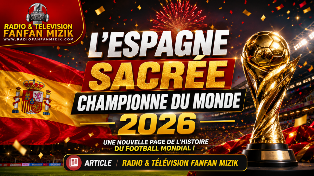 L'Espagne sacrée championne du monde 2026 : La Roja retrouve le sommet du football mondial
