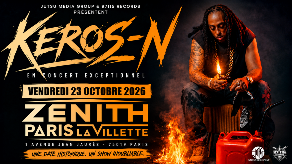 Keros-N en concert exceptionnel au Zénith de Paris – La Villette : un rendez-vous historique à ne pas manquer.