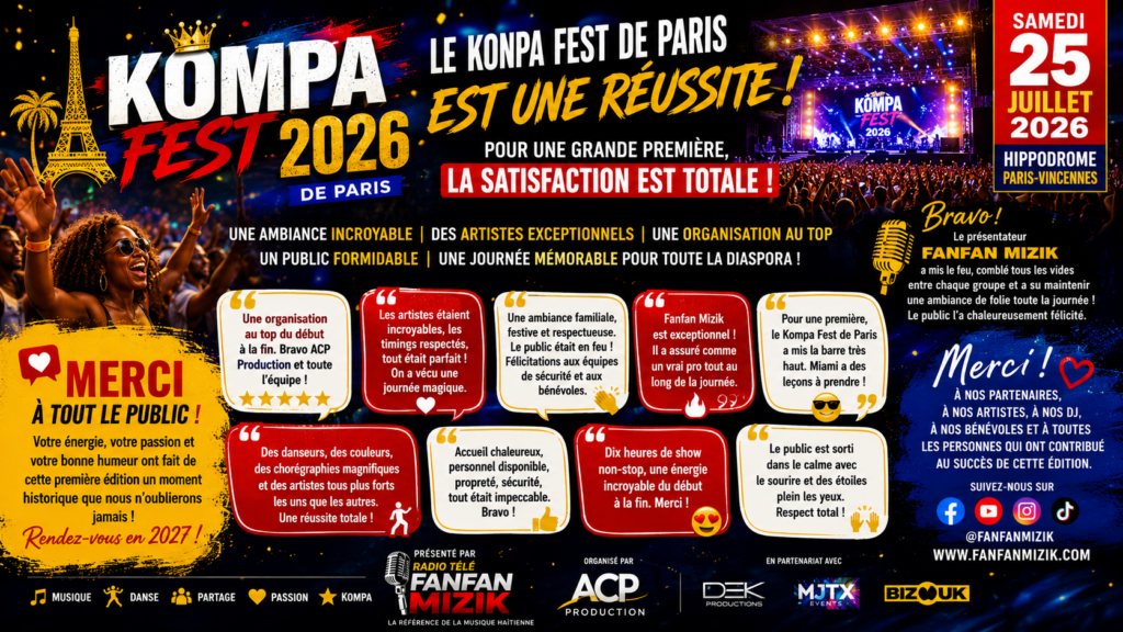 Le Kompa Fest de Paris 2026 : une première édition qui entre dans l'histoire