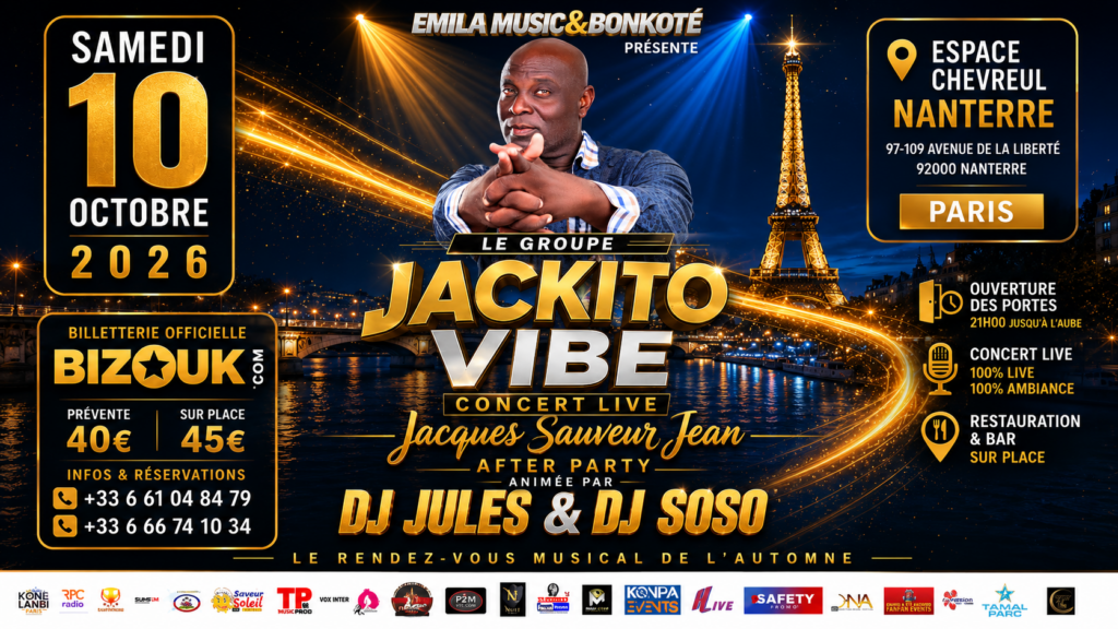 JACKITO EN CONCERT LIVE EN FRANCE (NANTERRE)